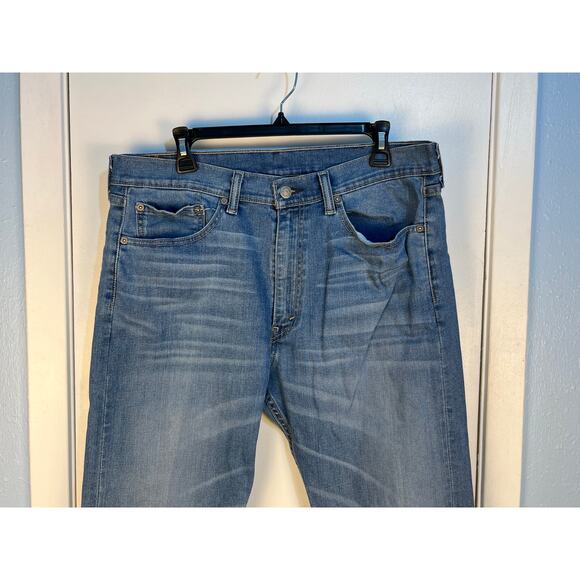 Levi’s 505 Jeans 36x30 Blue High Rise Straight Leg Regular Fit - Picture 2 of 8